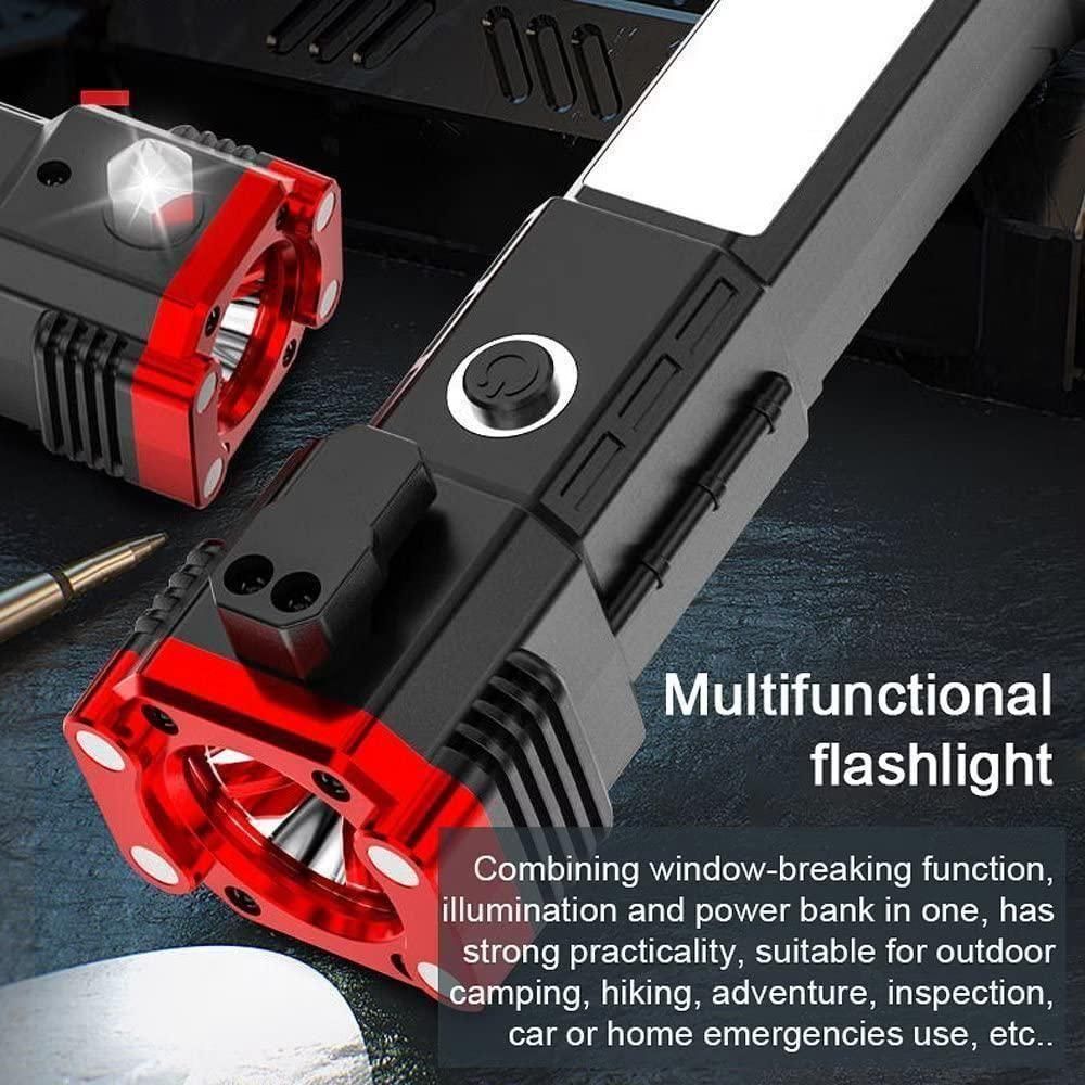 Portable Rechargeable LED Flashlight – Multi-Function Torch