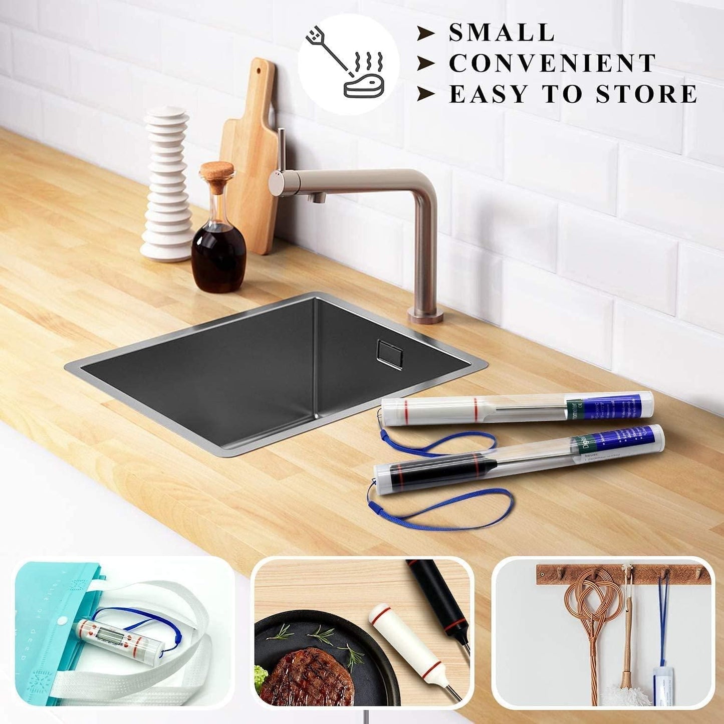 Digital Cooking Thermometer | Instant-Read Kitchen & Meat Probe