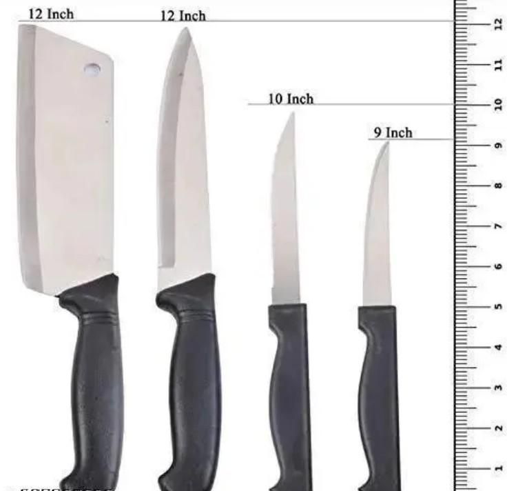 Wooden Chopping Board with 5-Piece Knife Set | Kitchen Cutting & Prep Tools
