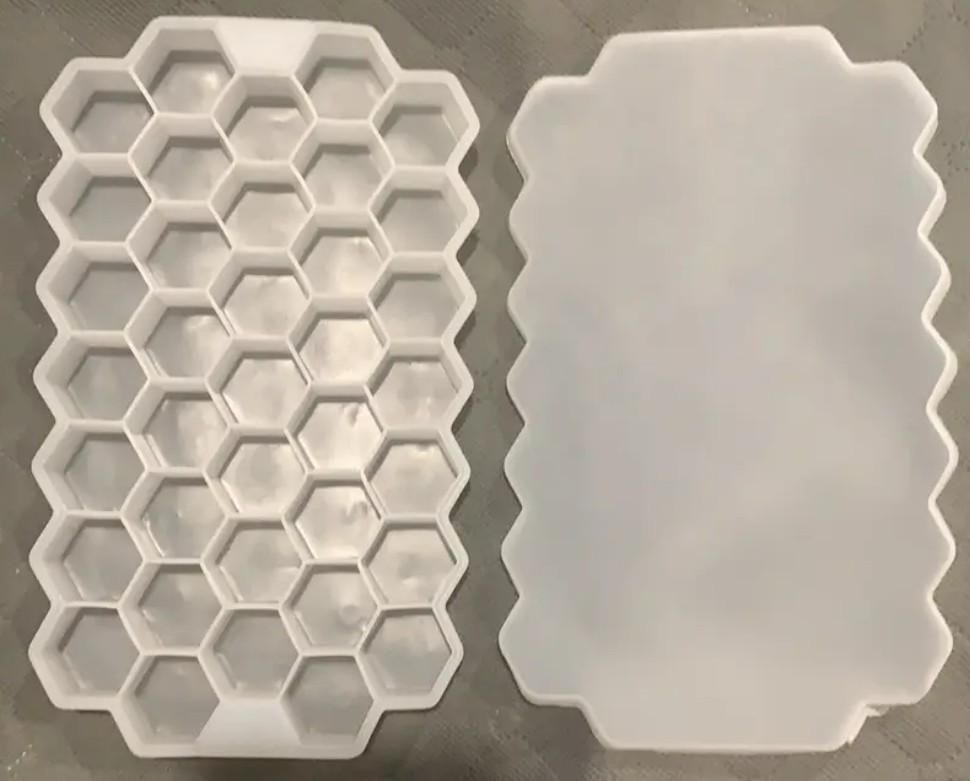 Silicone Ice Cube Maker Tray (Pack of 2) | BPA-Free Multi-Purpose Tray
