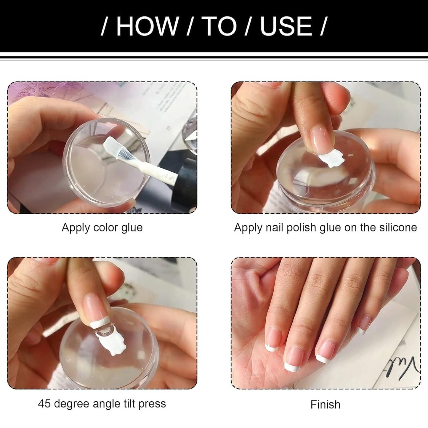 Silicone Nail Stamper – Clear Jelly Nail Art Tool