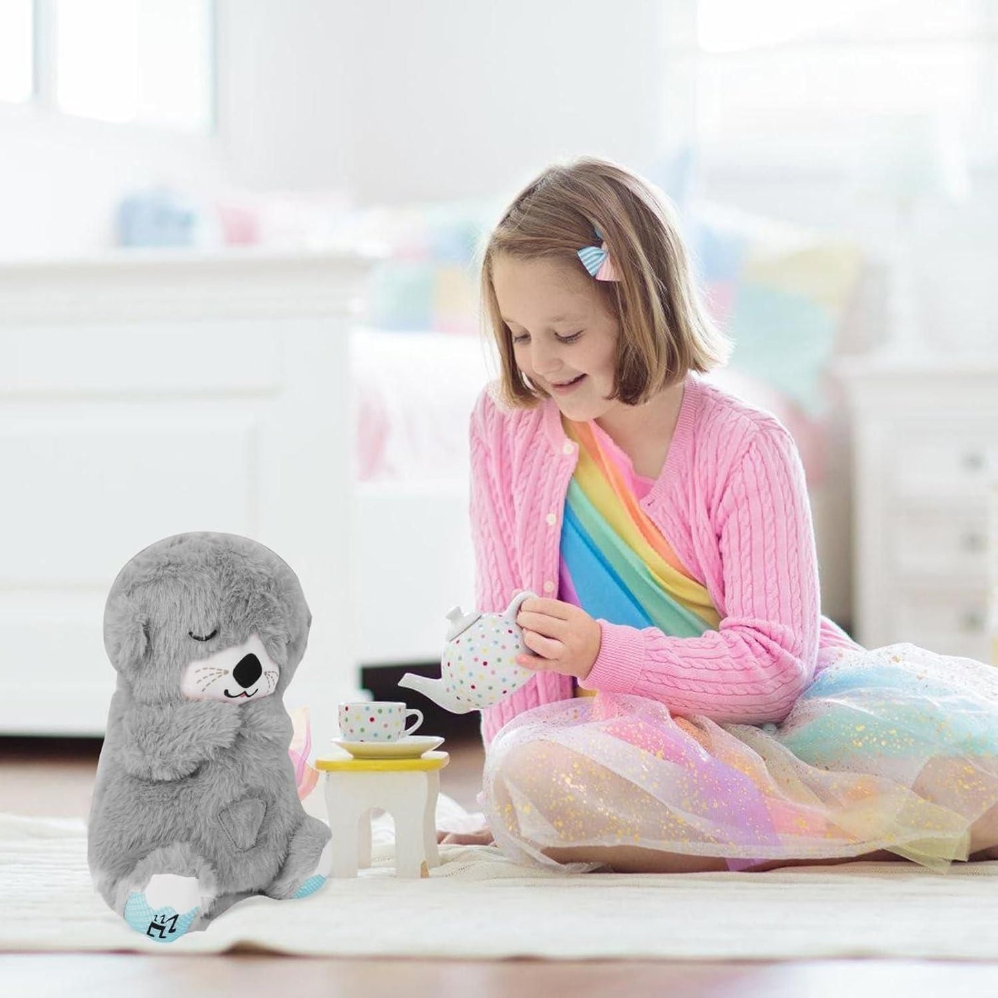 Breathing Teddy Bear with Soothing Music | Comfort Plush for Relaxation