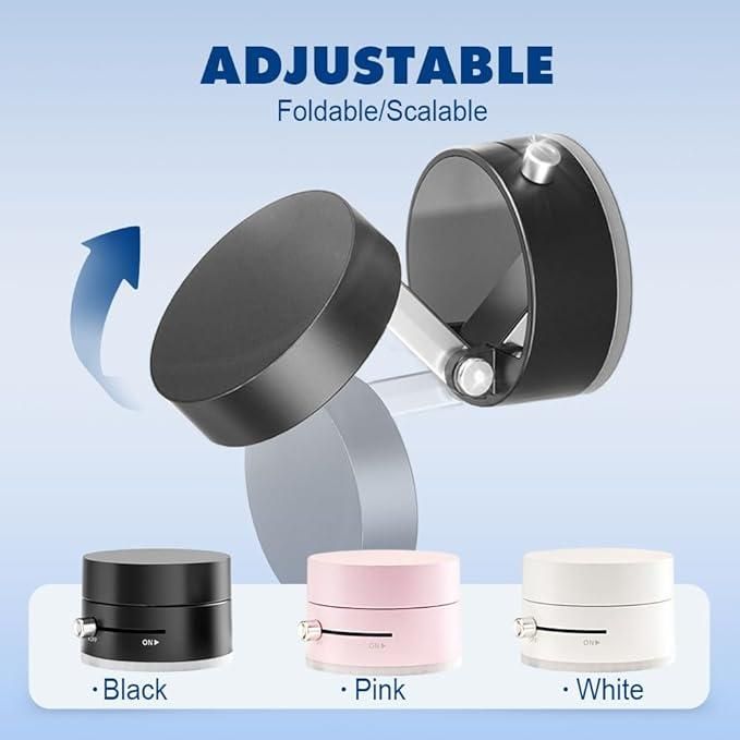 Vacuum Magnetic Suction Phone Holder – 360° Rotatable & Foldable