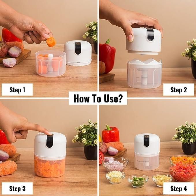 Mini Electric Garlic Chopper | Portable Food Processor