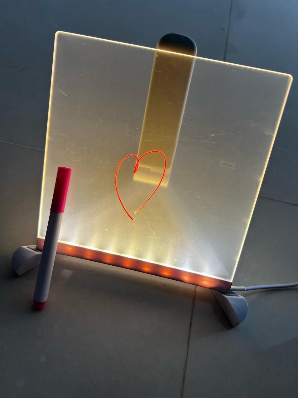 3D LED Light Acrylic Writing Pad