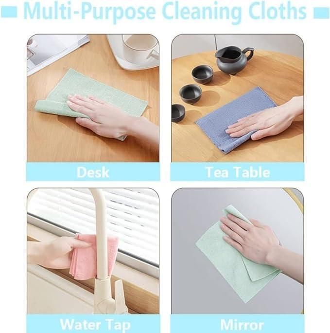 Microfiber Cleaning Cloth - 20 PCS | Reusable