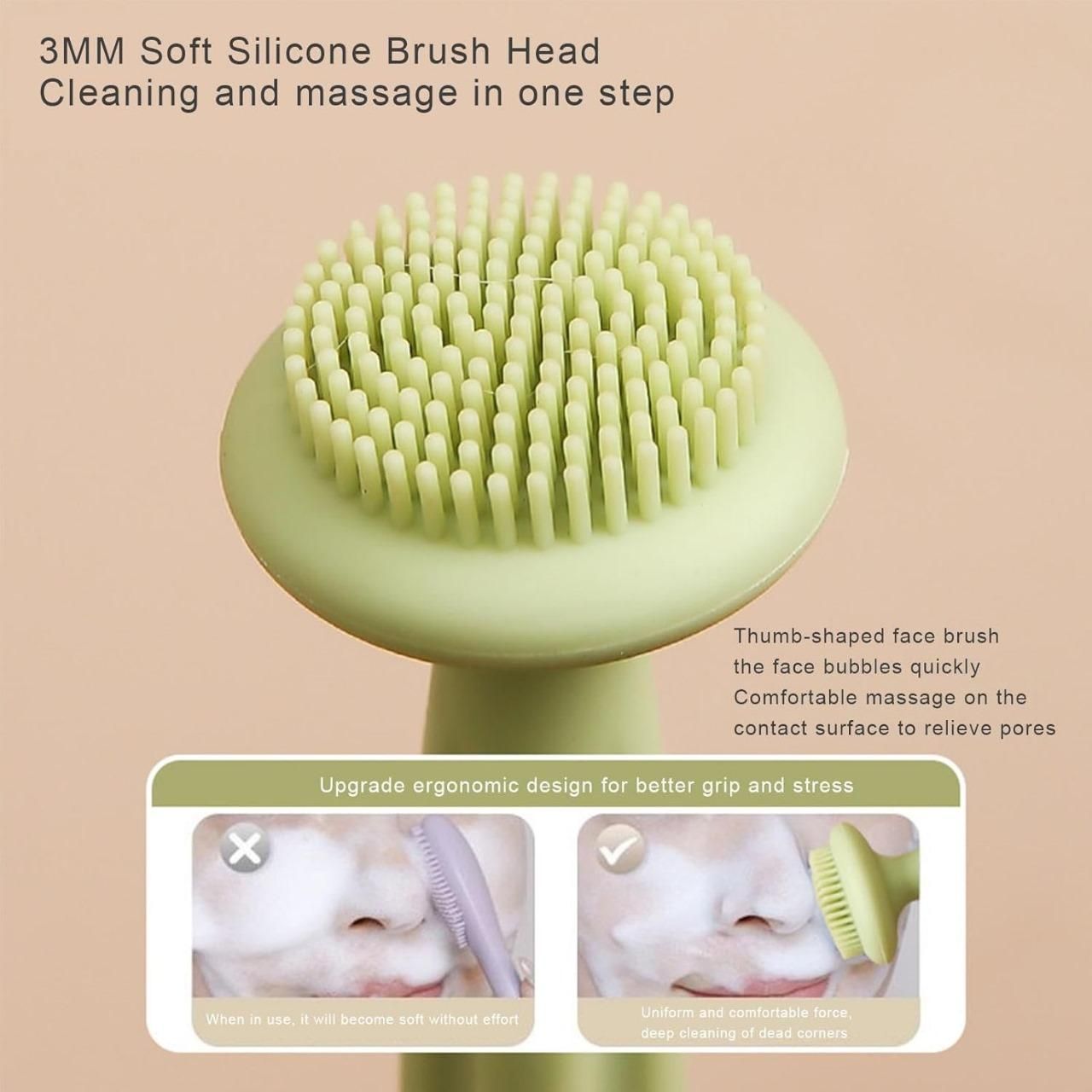 Double Headed Face Cleansing Brush – Pack of 2