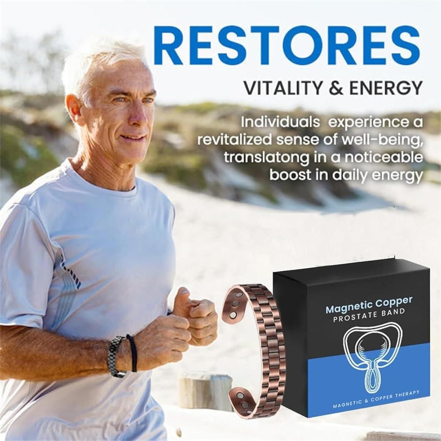ProstaPower Magnetic Copper Band – Natural Wellness & Pain Relief Bracelet