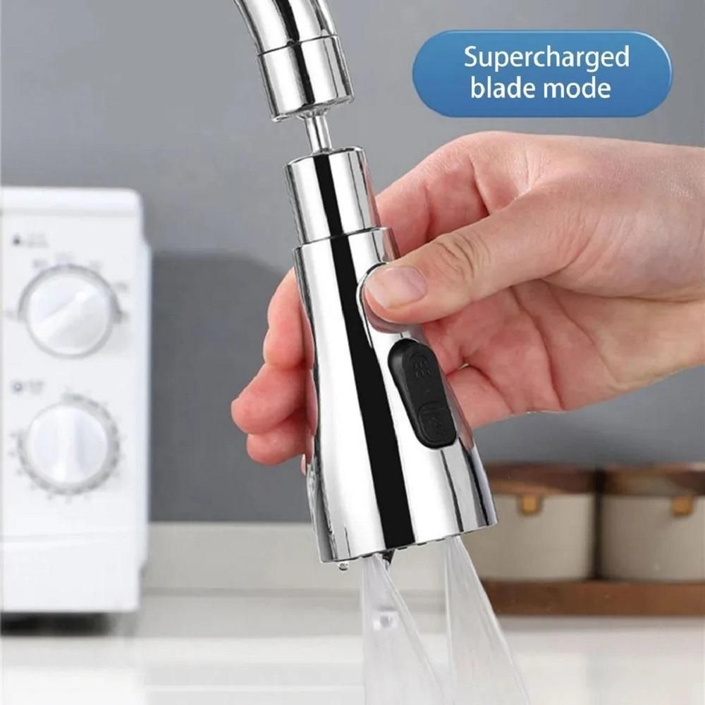 3 Modes Kitchen Sink Faucet | Stainless Steel Polished Chrome with Dual Spray