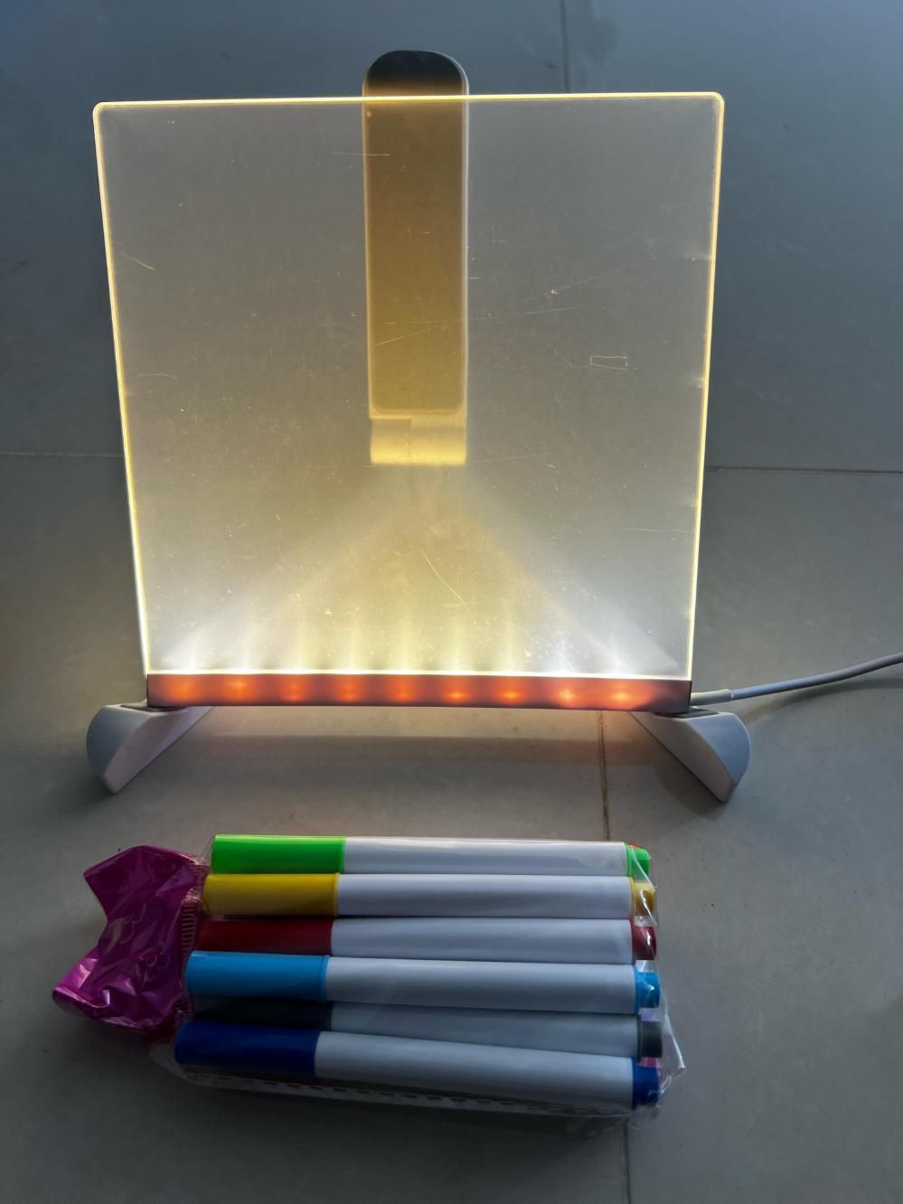 3D LED Light Acrylic Writing Pad