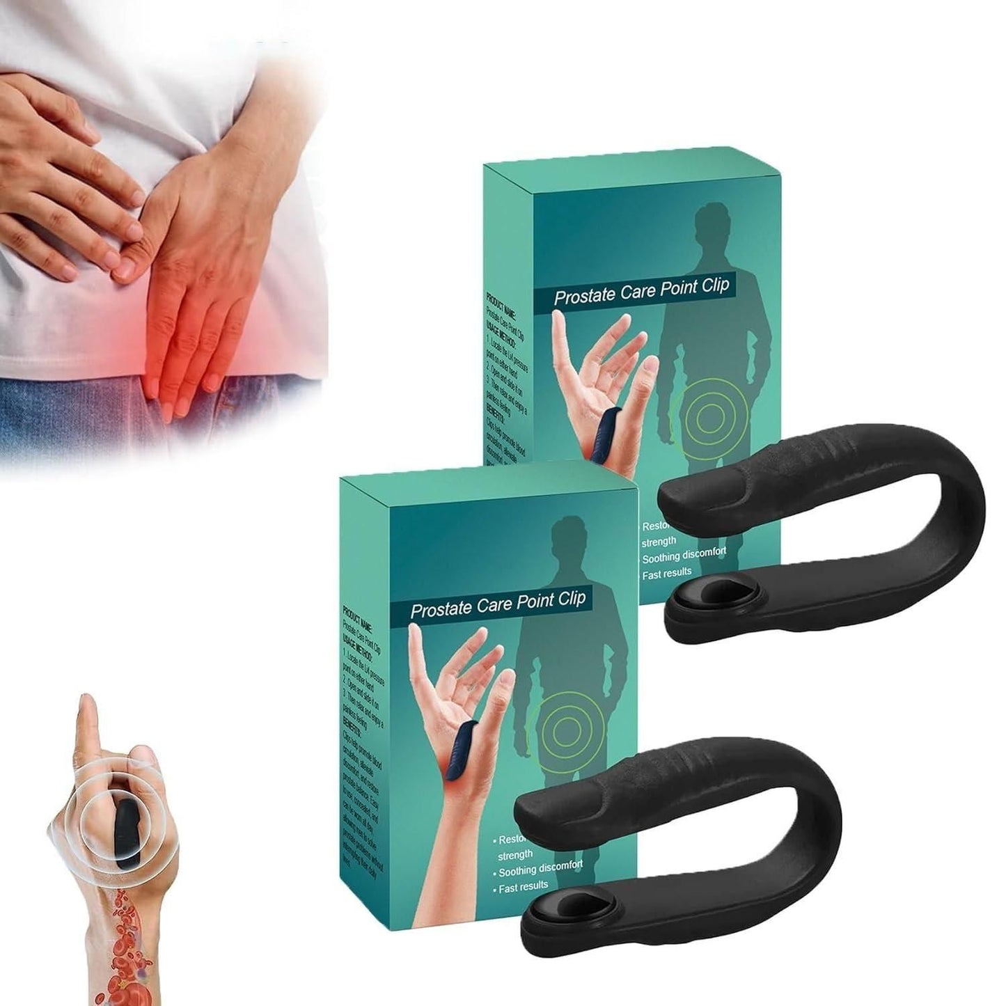 Sugar Control LI4 Acupressure Point Clip – Natural Reflex Therapy for Balanced Blood Sugar