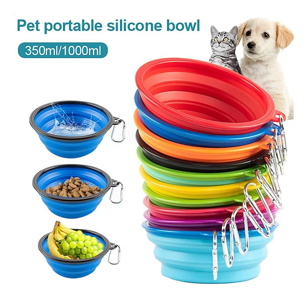 Foldable Silicone Pet Feed Bowl – Travel & Outdoor Friendly