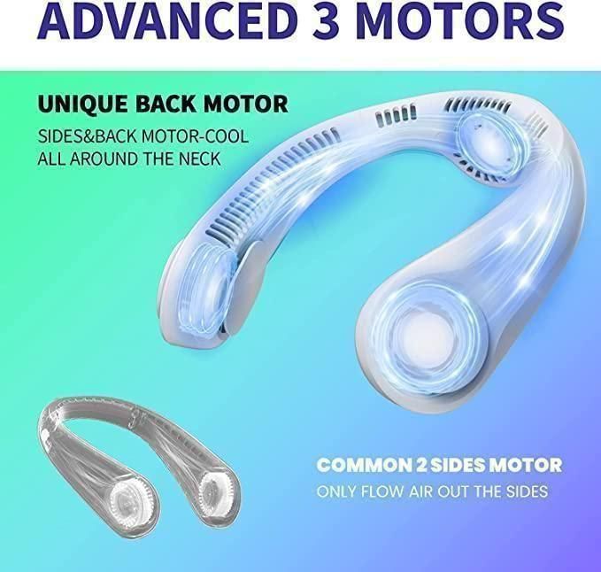 Portable Bladeless Neck Fan – Rechargeable & Hands-Free