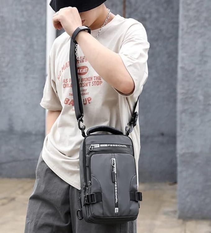 Sling Bag with USB Charging Port | Waterproof Crossbody Travel Backpack
