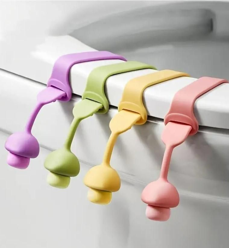 Silicone Toilet Seat Lifter | Pack of 4 Hygienic Bathroom Accessories