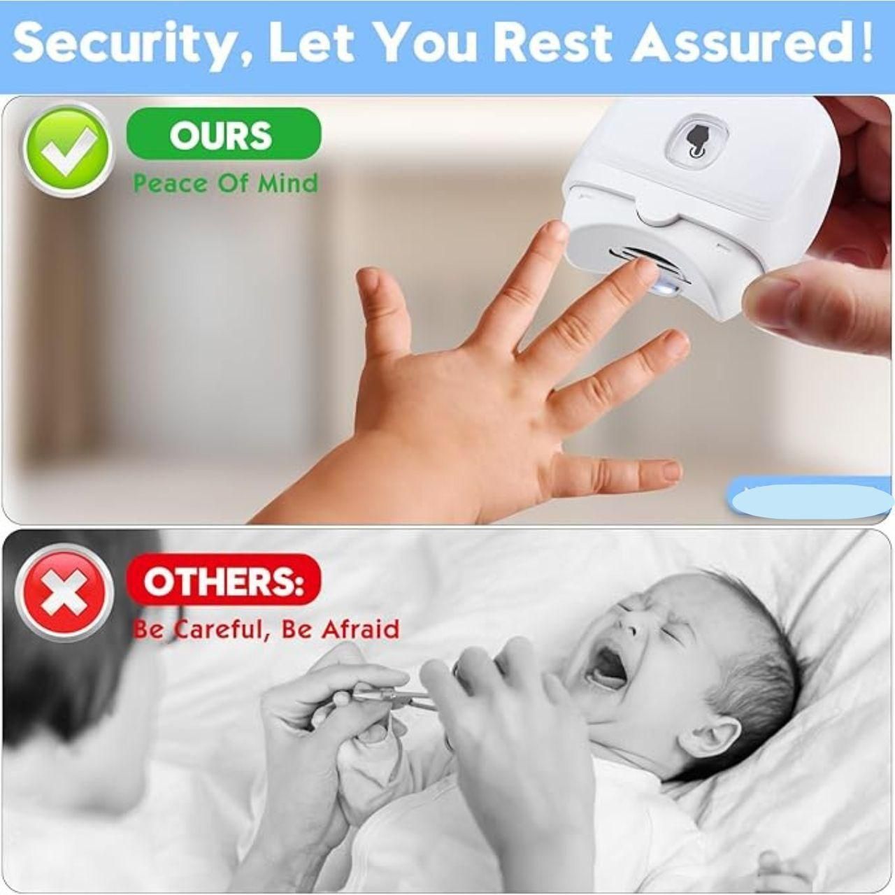 Rechargeable Electric Nail Clipper | Safe & Easy Grooming for Babies and Adults