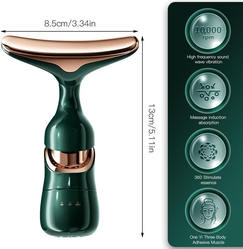 2-in-1 Anti-Wrinkle Facial Massager | Skin Care & Anti-Aging Device