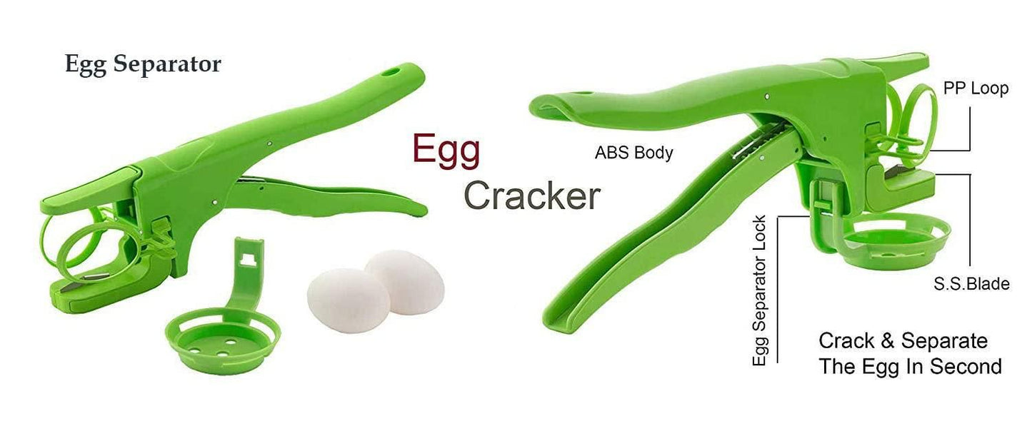 Handheld Egg Cracker & Separator | Easy Raw Egg Breaker Tool