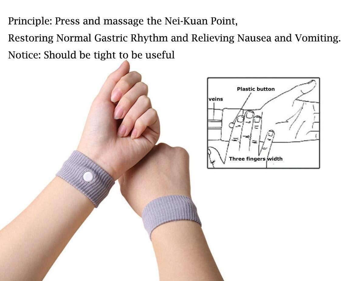 Motion Sickness Relief Wristbands – Pair of 2