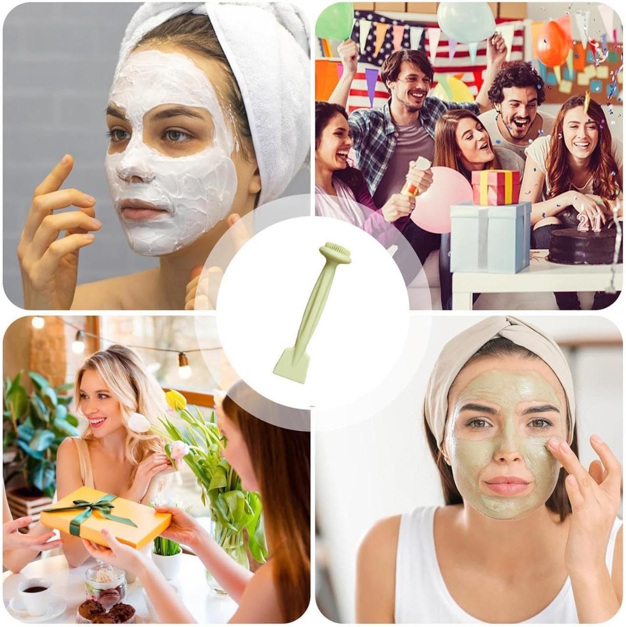 Double Headed Face Cleansing Brush – Pack of 2