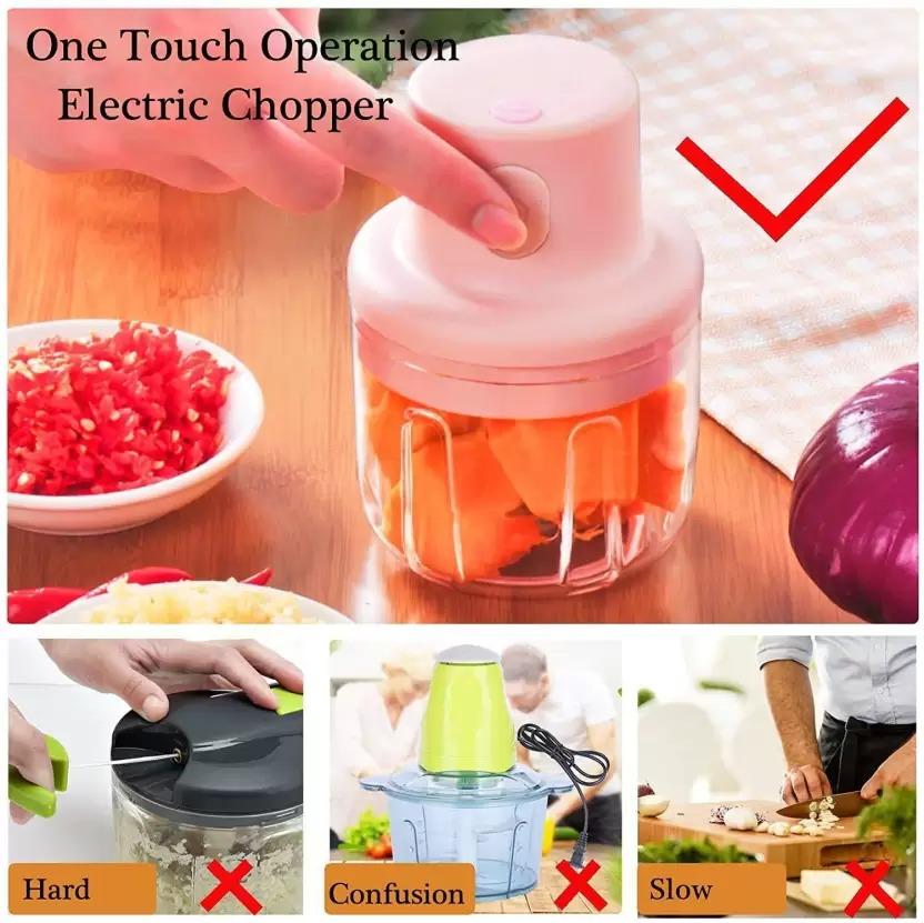 KolorFish Electric Mini Garlic & Vegetable Chopper