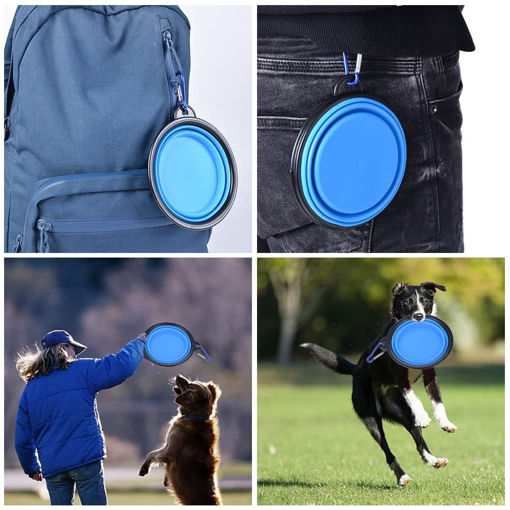 Foldable Silicone Pet Feed Bowl – Travel & Outdoor Friendly