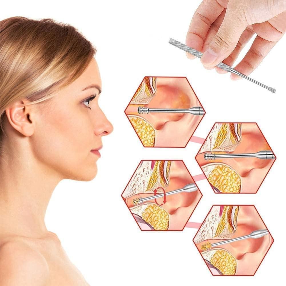 6-Piece Stainless Steel Ear Wax Removal Kit – Professional Ear Care Tools