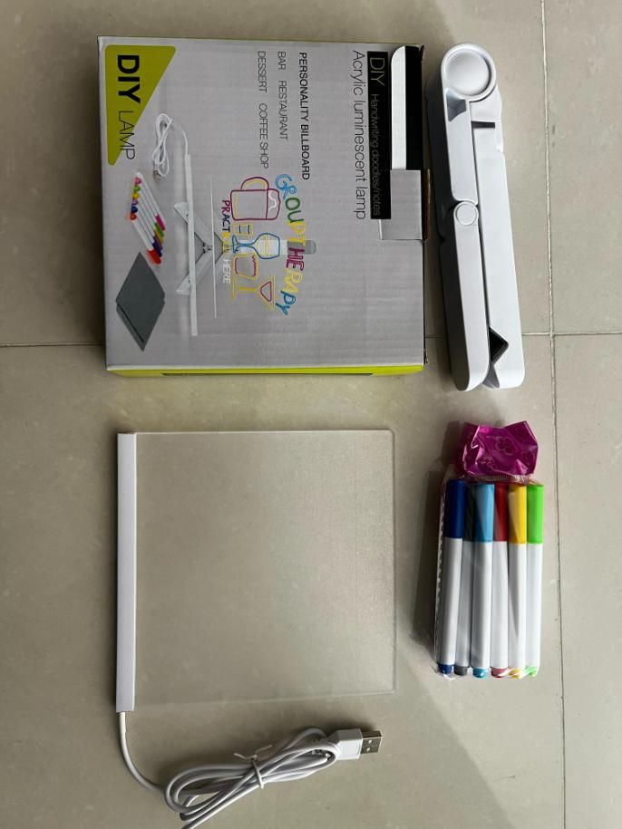 3D LED Light Acrylic Writing Pad