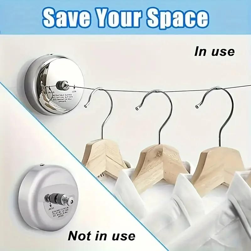 Stainless Steel Retractable Clothesline | Durable & Space-Saving Laundry Solution