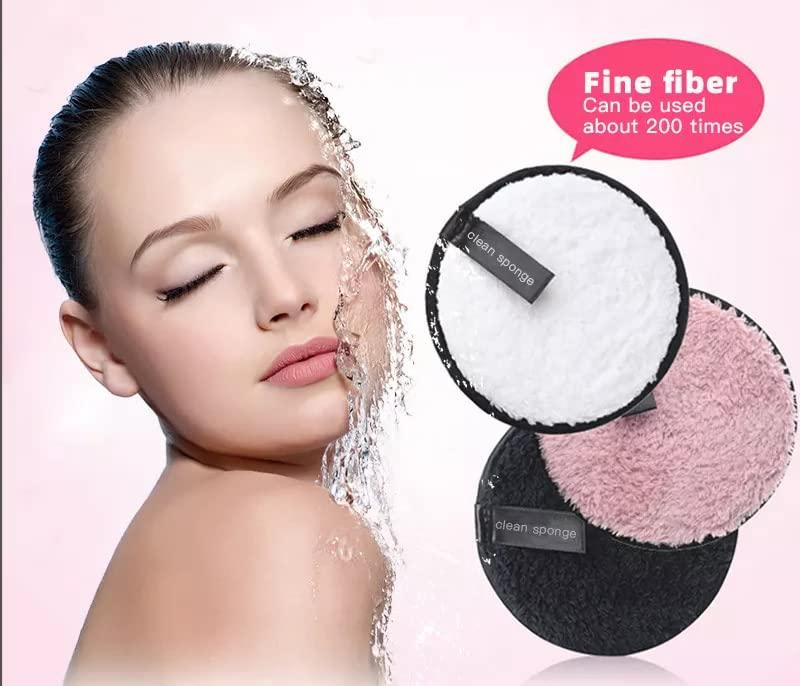 Microfiber Reusable Makeup Removal Sponge Pads – Pack of 3