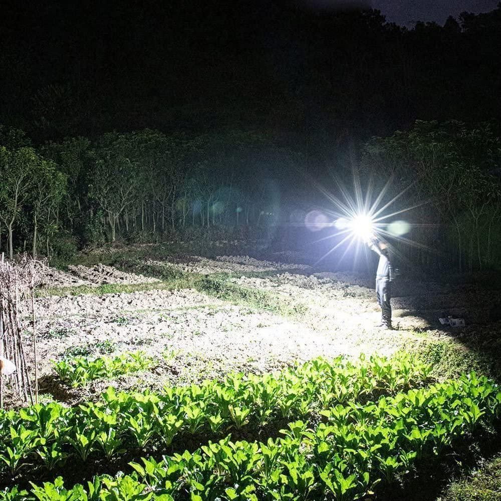 Portable Rechargeable LED Flashlight – Multi-Function Torch