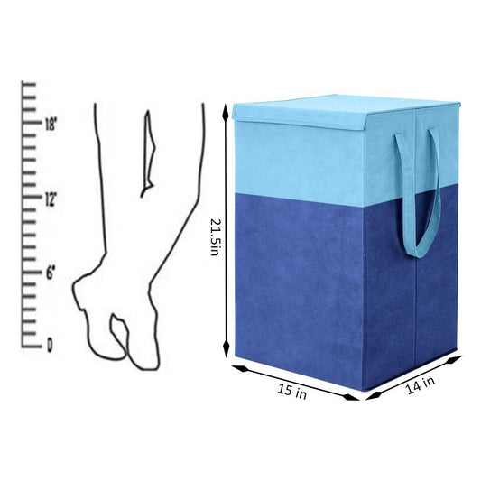 Foldable Laundry Bag with Lid & Handle | Fabric Laundry Basket
