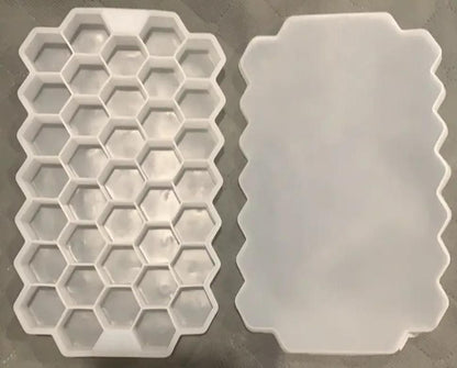 Silicone Ice Cube Maker Tray (Pack of 2) | BPA-Free Multi-Purpose Tray