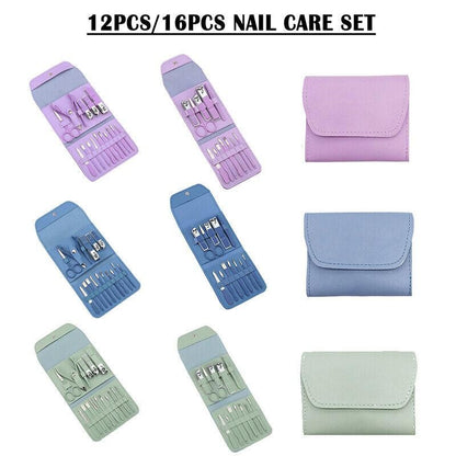 Manicure & Pedicure Kit for Women | Complete Nail Care Travel Set