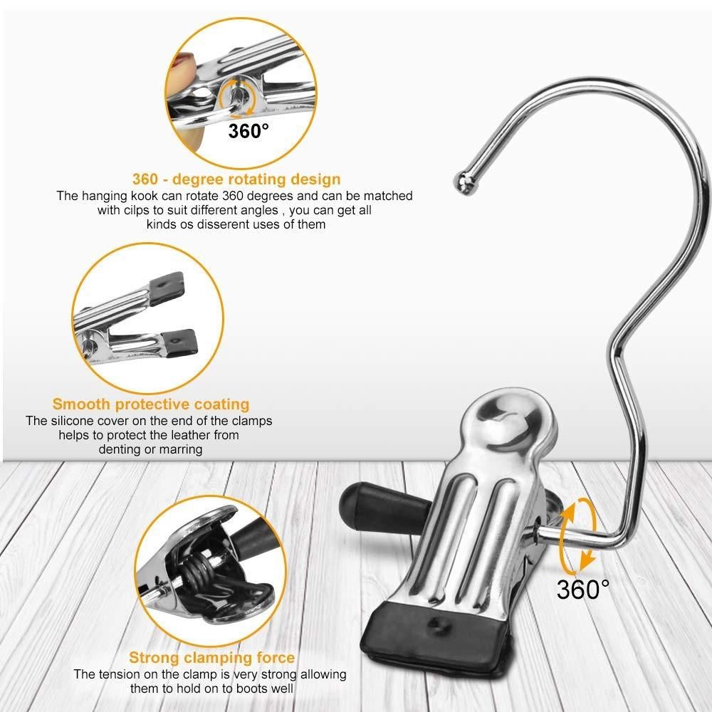 Laundry Hook Boot Hanging Hold Clips