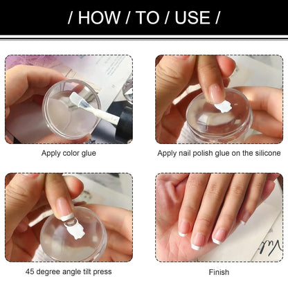 Silicone Nail Stamper – Clear Jelly Nail Art Tool