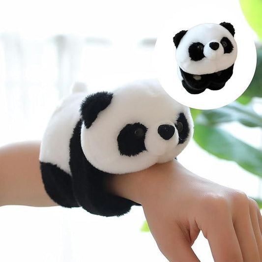 Stuffed Animal Slap Bracelet Plush Panda | Cute Wearable Toy