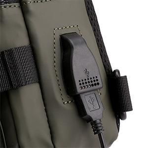 Sling Bag with USB Charging Port | Waterproof Crossbody Travel Backpack