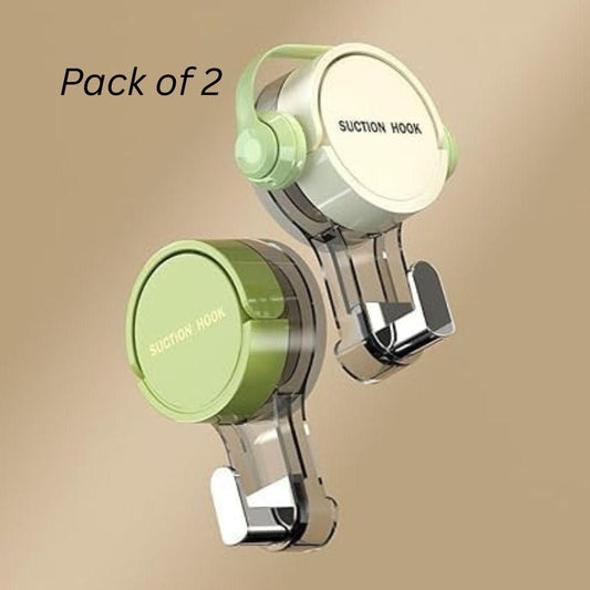 Suction Wall Hooks (2 PCS) | Heavy Duty, Reusable & Waterproof