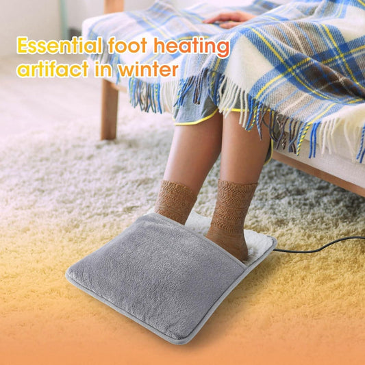 USB Electric Heated Foot Warmer | Winter Foot Heating Pad with Large Pocket