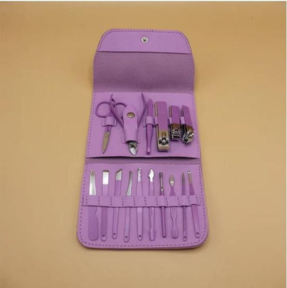 Manicure & Pedicure Kit for Women | Complete Nail Care Travel Set