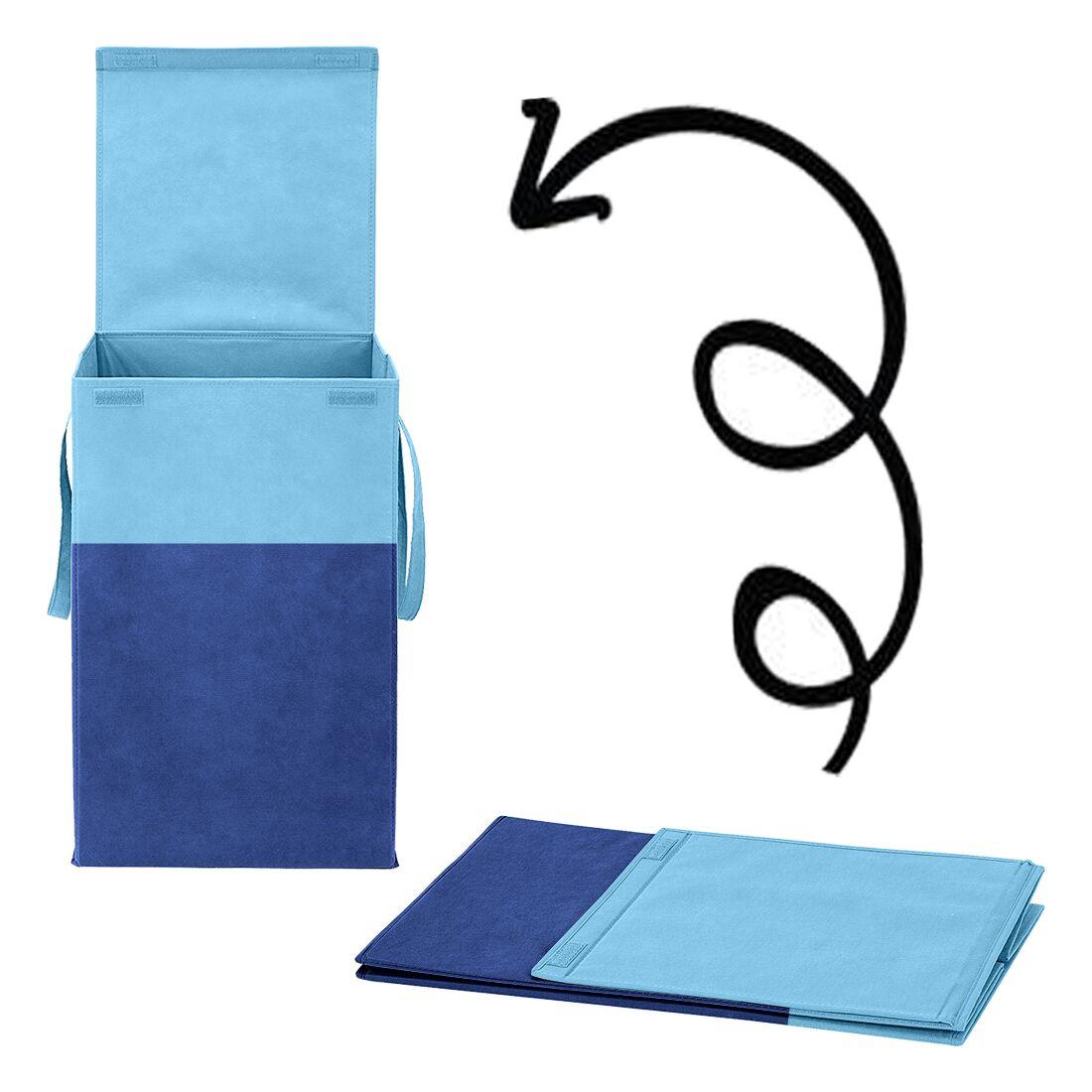Foldable Laundry Bag with Lid & Handle | Fabric Laundry Basket