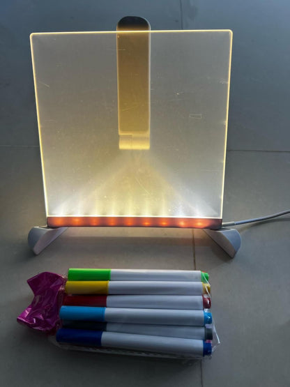 3D LED Light Acrylic Writing Pad