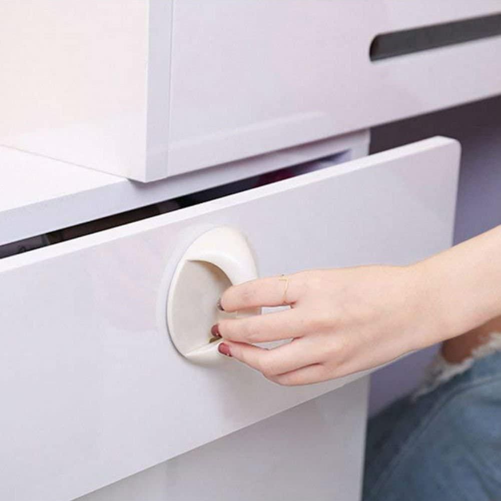 Self Stick Instant Handle | Pack of 4 Multi-Purpose Cabinet & Toilet Handles
