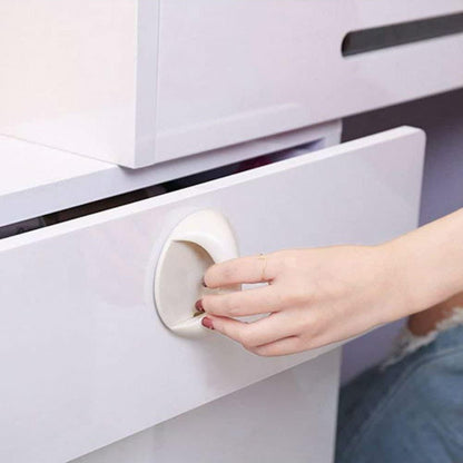 Self Stick Instant Handle | Pack of 4 Multi-Purpose Cabinet & Toilet Handles