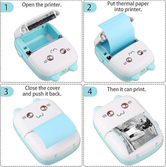 Inkless Bluetooth Pocket Printer – Mini Portable Printer