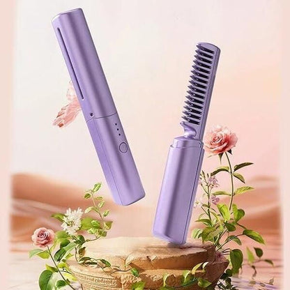 Rechargeable Hot Comb Hair Straightener – Fast & Easy Styling