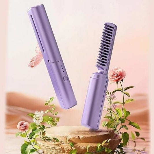 Rechargeable Hot Comb Hair Straightener – Fast & Easy Styling