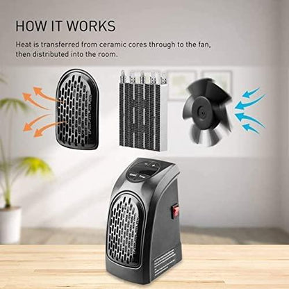 Electric 400W Handy Room Heater – Portable & Plug-In