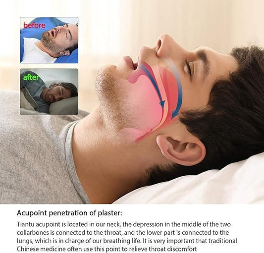 Anti Sleep Snoring Patch – Pack of 12 for Quiet, Restful Nights